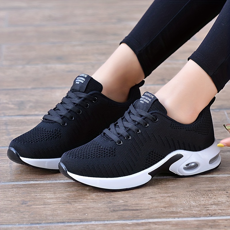 womens air cushion sports shoes casual low top running walking trainers breathable shock absorbing sneakers details 5