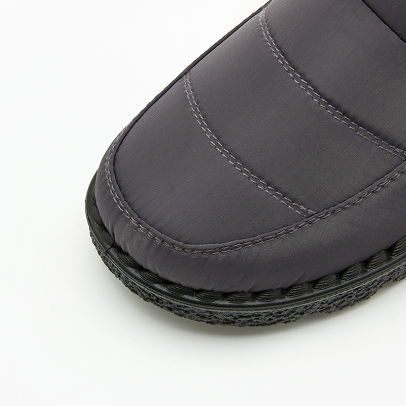 womens waterproof snow boots solid color plush lined short boots winter keep warm outdoor boots details 21