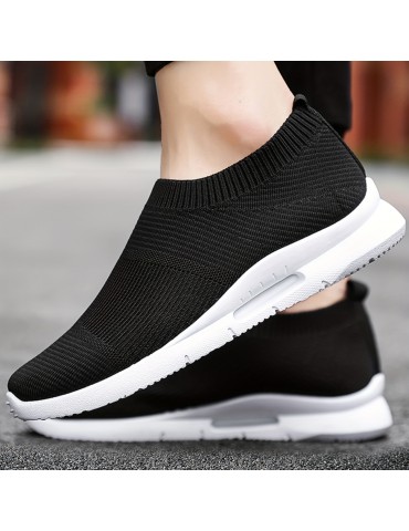 Classic Outdoor Flying Woven Slip On Running Shoes