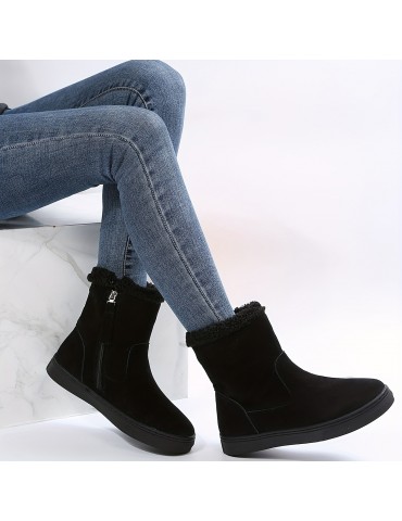 Women's Solid Color Short Boots, Casual Side Zipper Plush Lined Boots, Women's Comfortable Boots