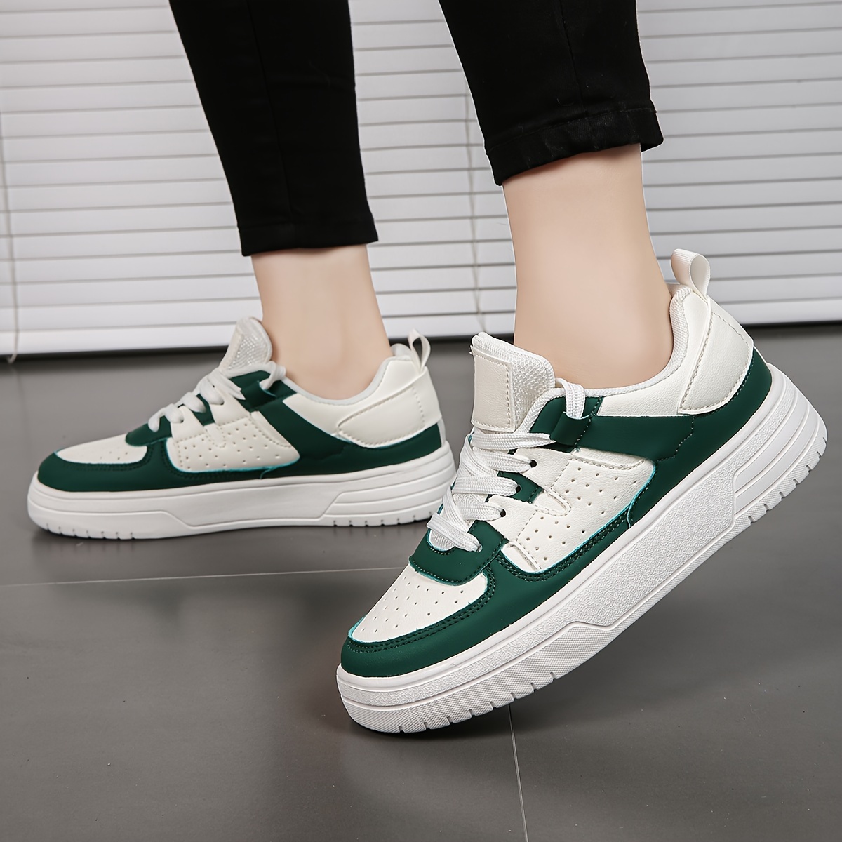 womens stylish flat sneakers casual alce up outdoor shoes womens comfortable low top shoes details 8
