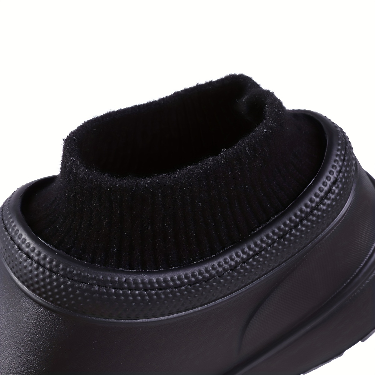 womens plush chef work shoes waterproof slip on anti slip garden shoes comfortable work ankle boots details 4